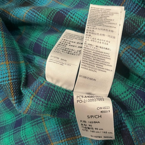 [S]Levi's Black and Green Lined Sherpa Collar Corduory Jacket - Picture 9 of 11